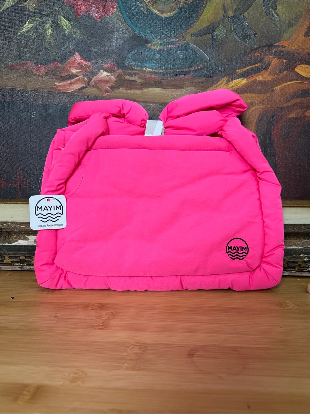 Hot Pink Quilted Crossbody Bag